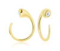 Gold Plated Silver Studs Earring STS-2487-GP